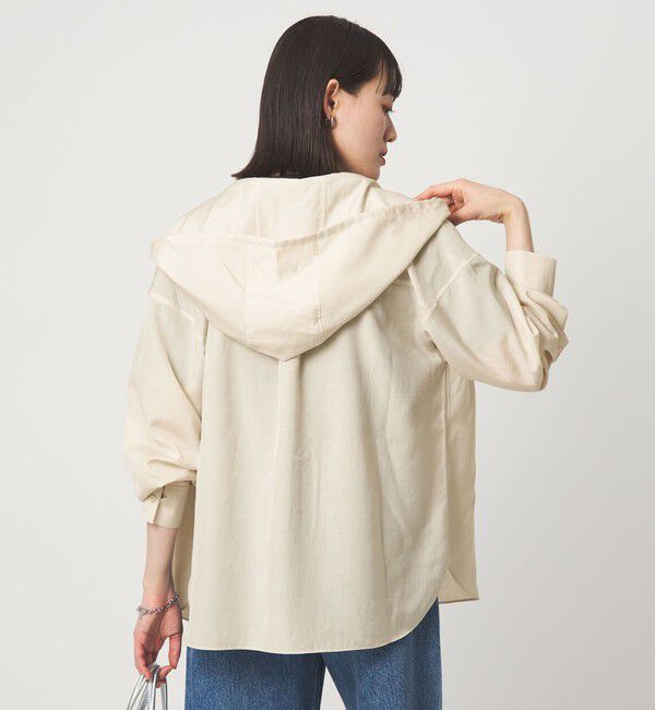 UNITED ARROWS green label relaxing「フード シャツ UVカット 接触冷感」|シャツ・ブラウス|