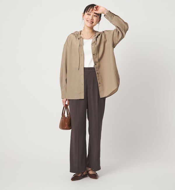 UNITED ARROWS green label relaxing「フード シャツ UVカット 接触冷感」|シャツ・ブラウス|