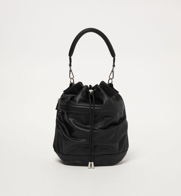 UNITED ARROWS green label relaxing「【WEB限定】＜PARTE＞ポケットドロスト バッグ  はっ水」|ショルダー・メッセンジャー|BLACK