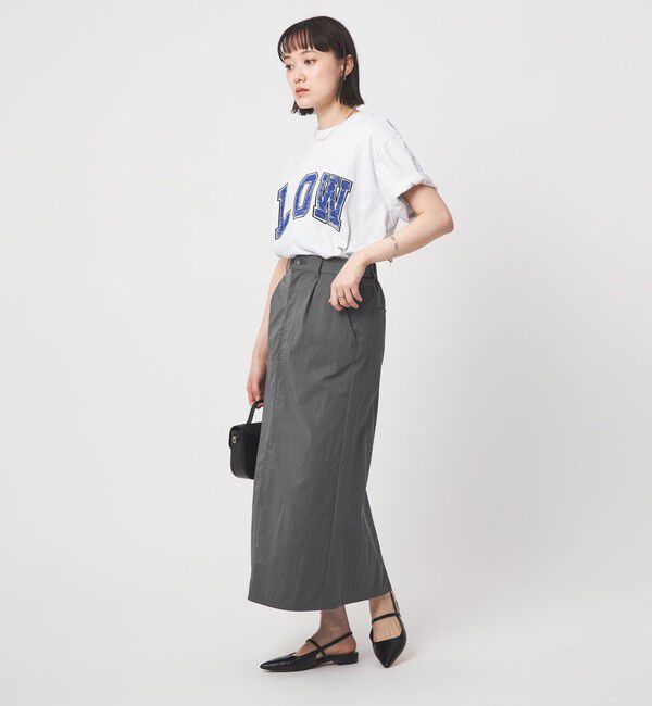 UNITED ARROWS green label relaxing「グロッシー スカート」|フレア|