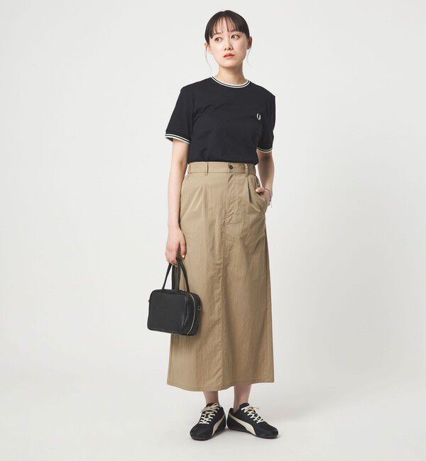 UNITED ARROWS green label relaxing「グロッシー スカート」|フレア|