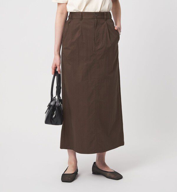 UNITED ARROWS green label relaxing「グロッシー スカート」|フレア|