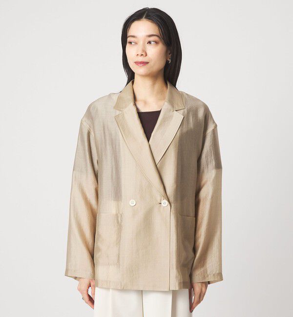 UNITED ARROWS green label relaxing「［size SHORTあり］VeryLight  ベリーライト シアー ストライプ ジャケット」|テーラードジャケット|