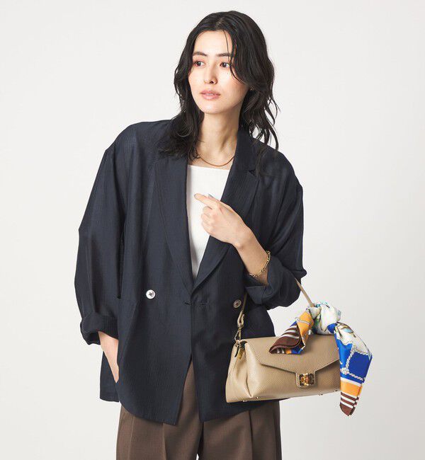 UNITED ARROWS green label relaxing「［size SHORTあり］VeryLight  ベリーライト シアー ストライプ ジャケット」|テーラードジャケット|