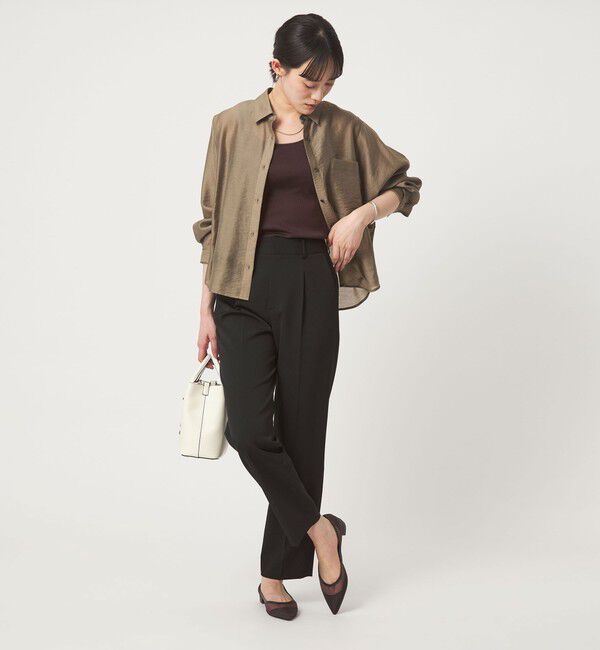 UNITED ARROWS green label relaxing「［size SHORT/TALLあり］サラフール テーパード パンツ 」|スラックス|