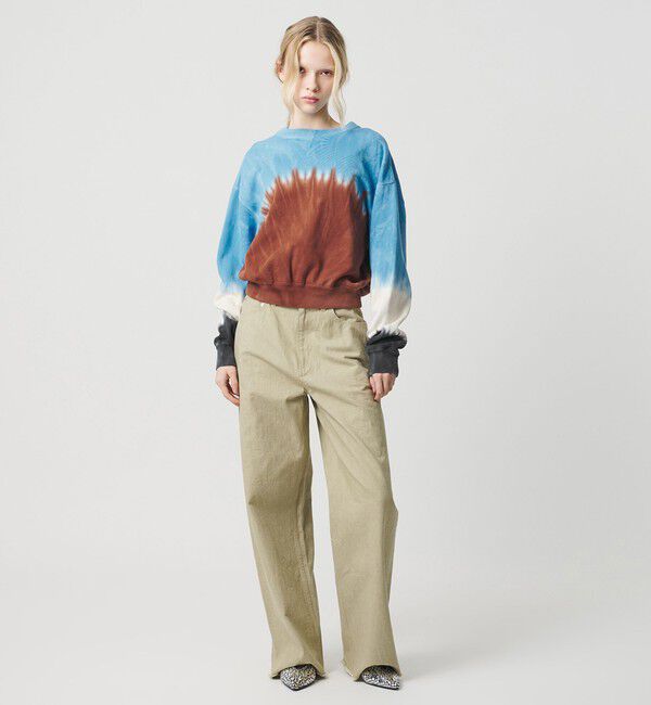 ATTISESSION「＜ATTISESSION＞タイダイ スウェット トップス」|スウェット・ジャージ|DK.BROWN