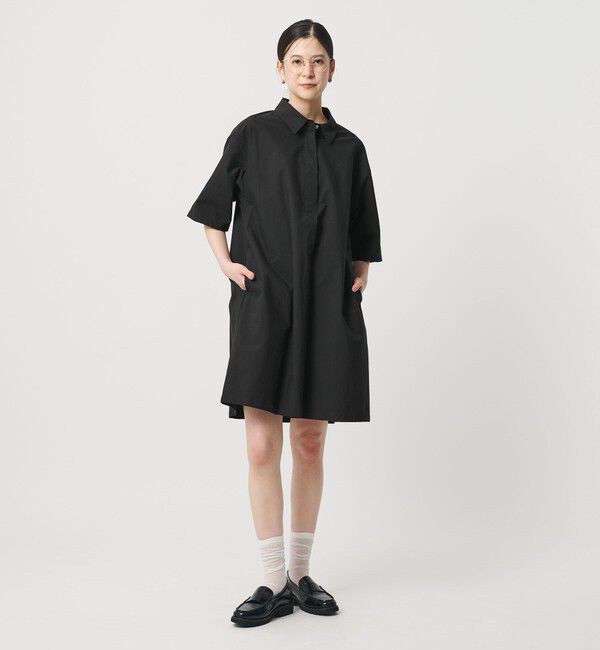 BEAUTY&YOUTH UNITED ARROWS「コットンナイロン ミニ シャツワンピース」|ワンピース|