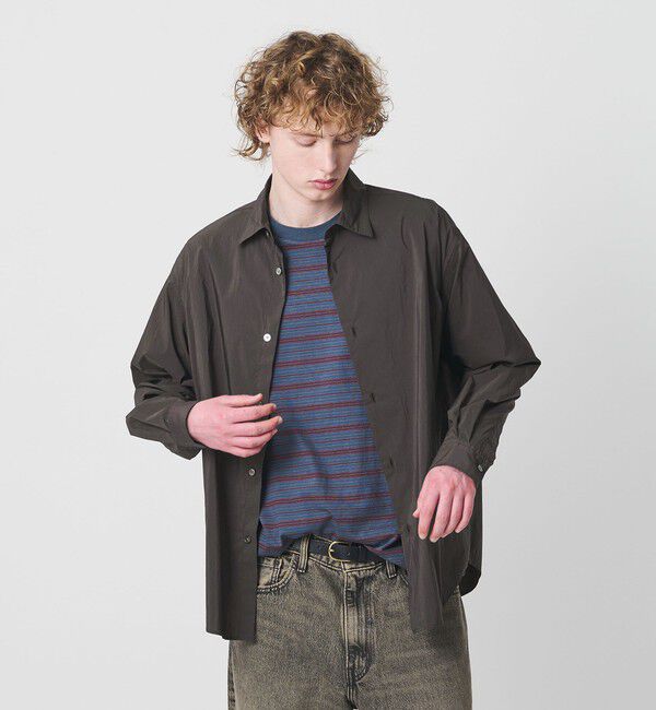 BEAUTY&YOUTH UNITED ARROWS「ライト コットンナイロン ワッシャー レギュラーシャツ GRANDE TAPERD型」|シャツ・ブラウス|