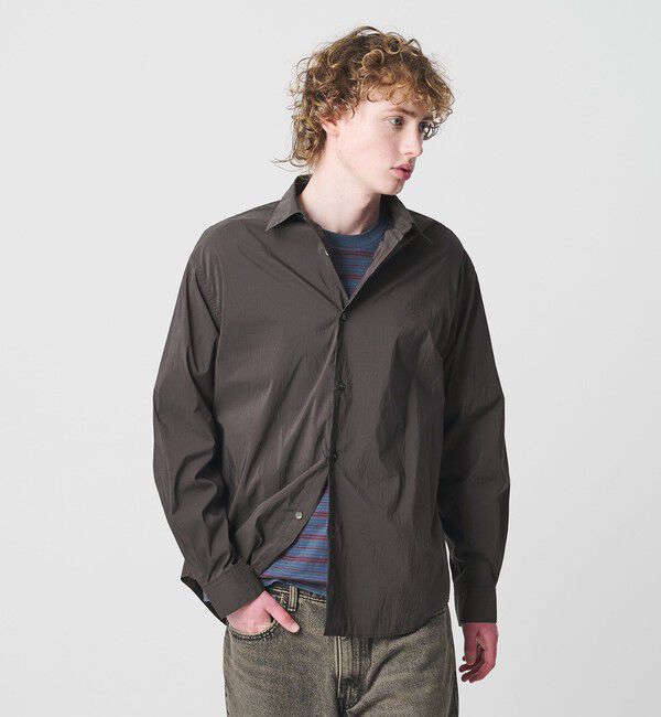 BEAUTY&YOUTH UNITED ARROWS「ライト コットンナイロン ワッシャー レギュラーシャツ GRANDE TAPERD型」|シャツ・ブラウス|