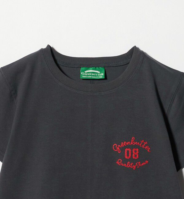 NICE WEATHER「＜GREEN BUTTER＞クロップカーシブ Tシャツ」|Tシャツ・カットソー|