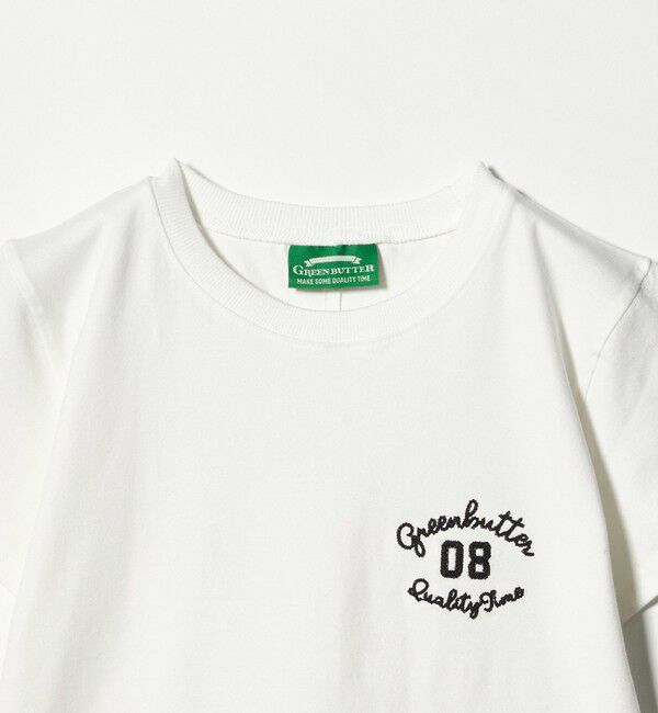 NICE WEATHER「＜GREEN BUTTER＞クロップカーシブ Tシャツ」|Tシャツ・カットソー|