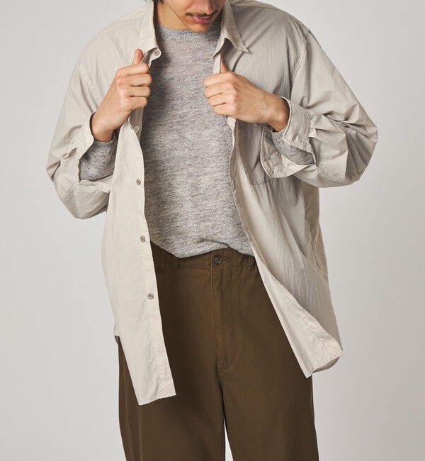 STEVEN ALAN「＜Steven Alan エアリーナイロン レギュラーカラー シャツ LOOSE」|シャツ・ブラウス|