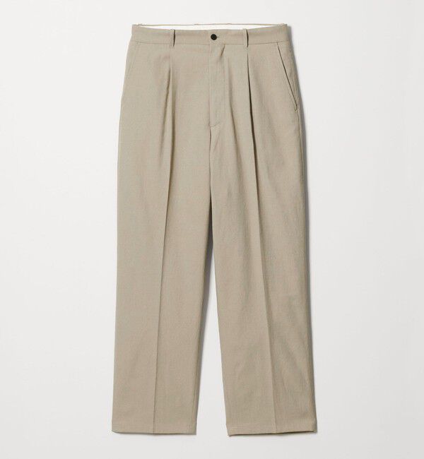 STEVEN ALAN「＜Steven Alan＞ TCL オックスフォード アウト ワンプリーツ スラックス」|スラックス|BEIGE