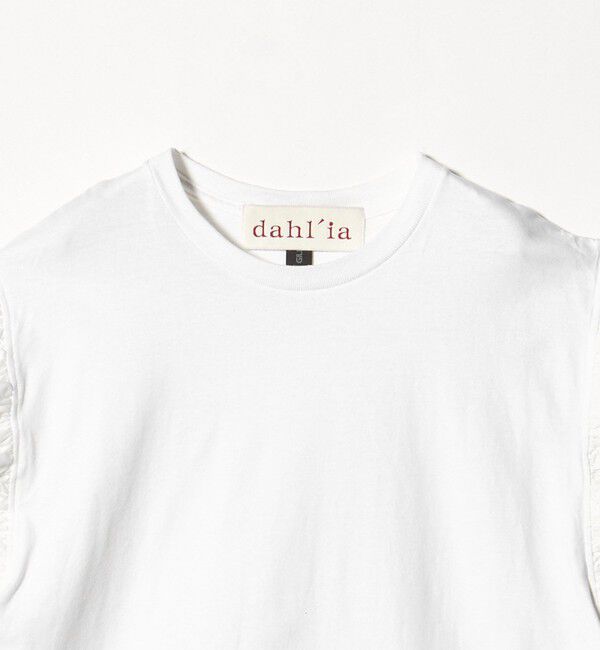 BEAUTY&YOUTH UNITED ARROWS「＜dahl&rsquo;ia＞フリルスリーブ Tシャツ」|Tシャツ・カットソー|