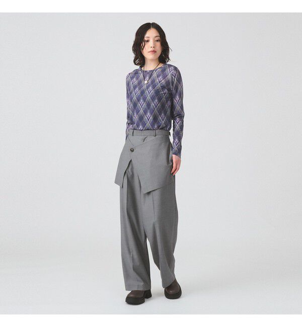 Ray BEAMS 「アーガイルプリント クルーネック トップス」|その他|