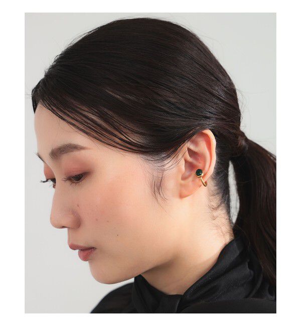 Demi-Luxe BEAMS 「Fruitsjolie / グリーンオニキス イヤーカフ」|その他|
