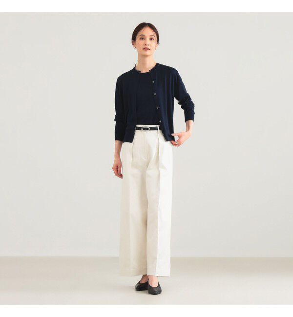 Demi-Luxe BEAMS 「シルク ハーフスリーブ プルオーバー」|ニット・セーター|