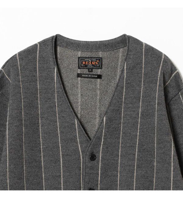 BEAMS PLUS「Banker Stripe Cardigan」|ニット・セーター|