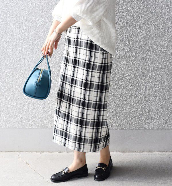 SHIPS for women「〈手洗い可能〉 チェック タイト スカート◇」|スカート|