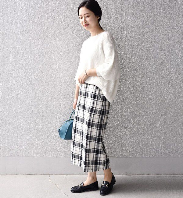 SHIPS for women「〈手洗い可能〉 チェック タイト スカート◇」|スカート|