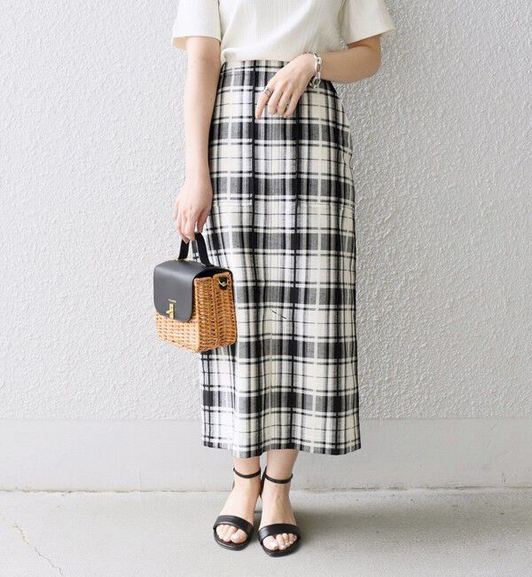 SHIPS for women「〈手洗い可能〉 チェック タイト スカート◇」|スカート|