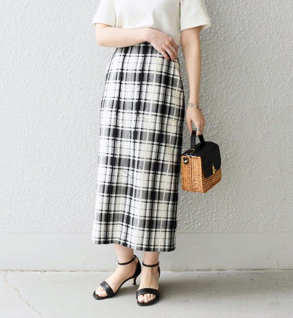 SHIPS for women「〈手洗い可能〉 チェック タイト スカート◇」|スカート|