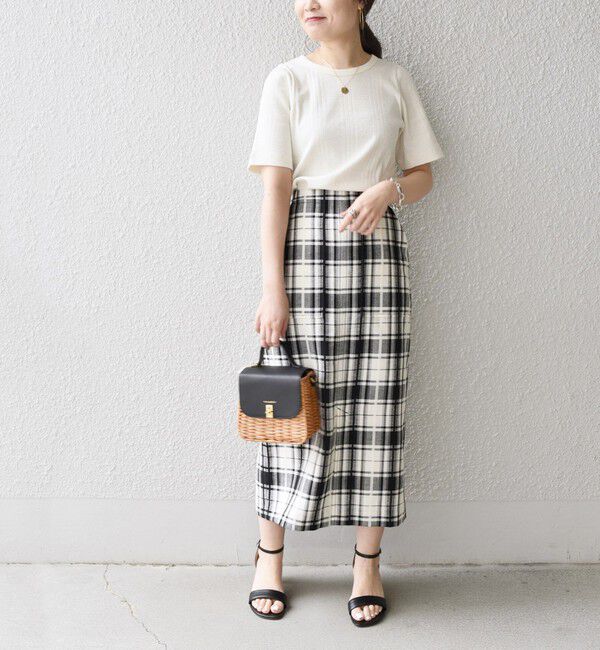 SHIPS for women「〈手洗い可能〉 チェック タイト スカート◇」|スカート|