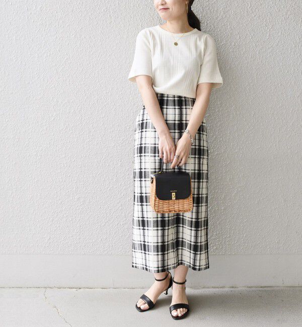 SHIPS for women「〈手洗い可能〉 チェック タイト スカート◇」|スカート|