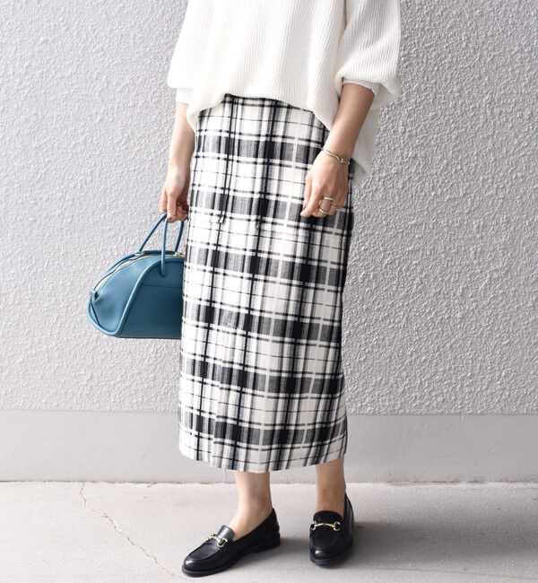 SHIPS for women「〈手洗い可能〉 チェック タイト スカート◇」|スカート|