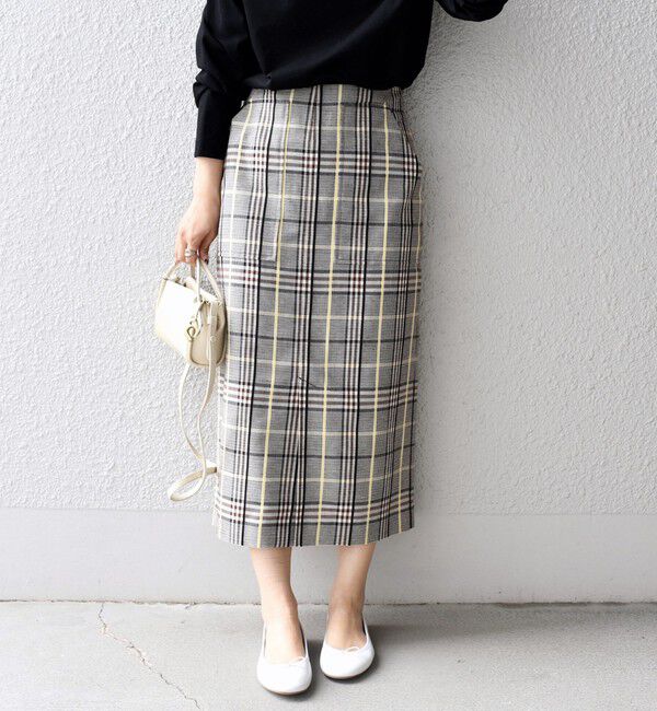 SHIPS for women「〈手洗い可能〉 チェック タイト スカート◇」|スカート|