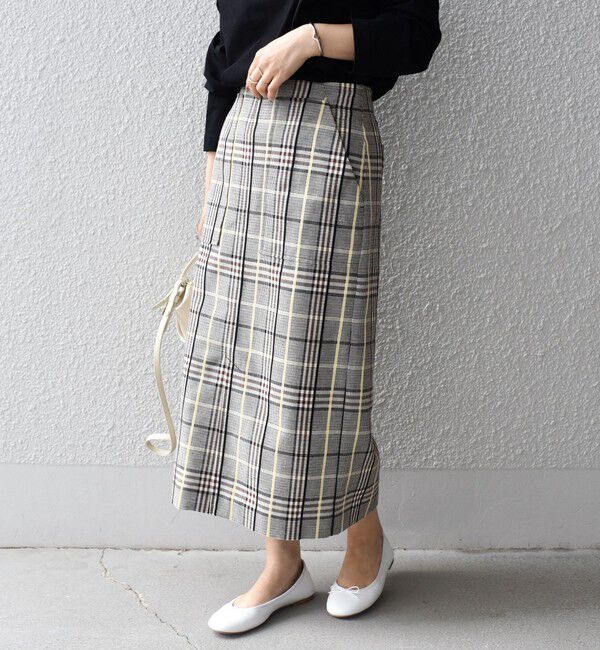 SHIPS for women「〈手洗い可能〉 チェック タイト スカート◇」|スカート|