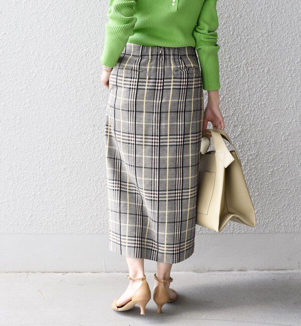 SHIPS for women「〈手洗い可能〉 チェック タイト スカート◇」|スカート|