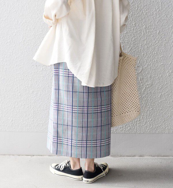 SHIPS for women「〈手洗い可能〉 チェック タイト スカート◇」|スカート|