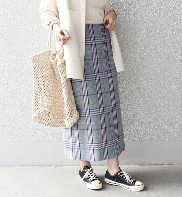 SHIPS for women「〈手洗い可能〉 チェック タイト スカート◇」|スカート|