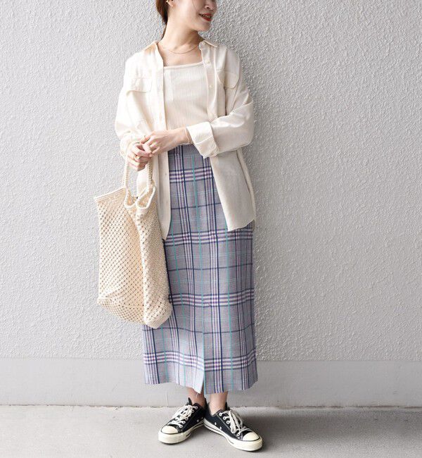 SHIPS for women「〈手洗い可能〉 チェック タイト スカート◇」|スカート|