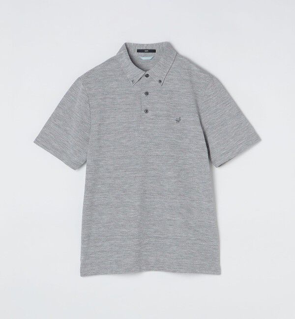 SHIPS「【WEB限定】SHIPS: 吸水速乾・UVケア Drymix（R）ワンポイントロゴ ボタンダウン ポロシャツ」|ポロシャツ|