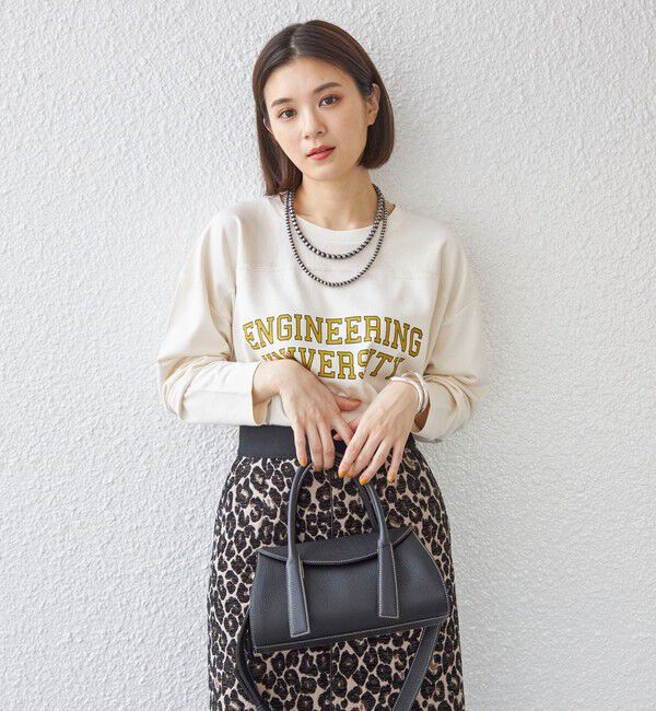 SHIPS for women「〈洗濯機可能〉Odub:フットボール TEE◇」|Tシャツ・カットソー|