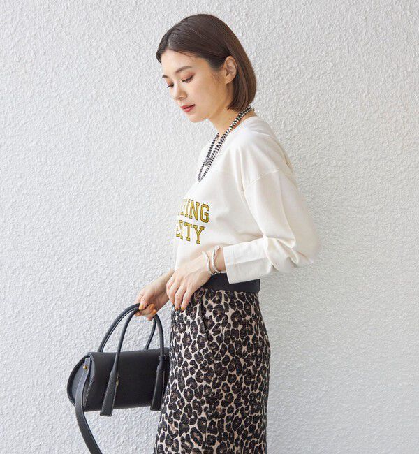 SHIPS for women「〈洗濯機可能〉Odub:フットボール TEE◇」|Tシャツ・カットソー|