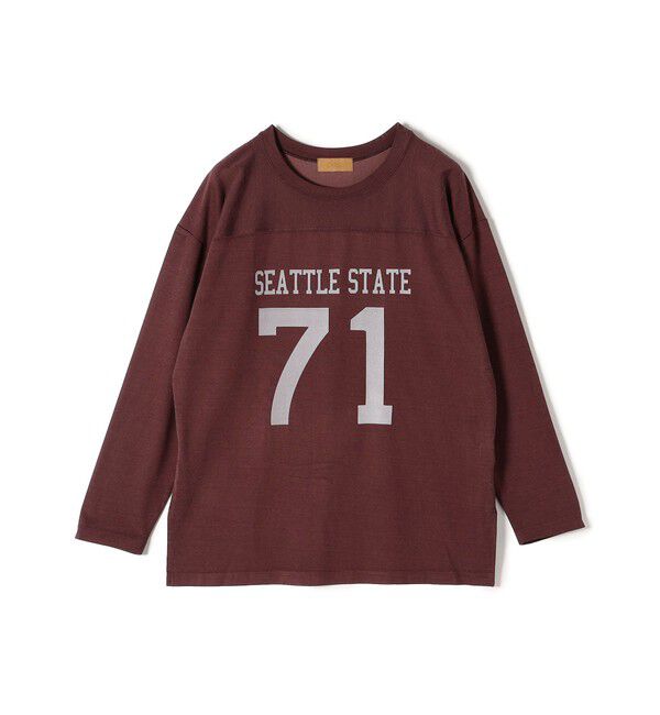 SHIPS for women「〈洗濯機可能〉Odub:フットボール TEE◇」|Tシャツ・カットソー|