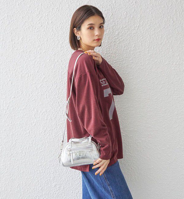 SHIPS for women「〈洗濯機可能〉Odub:フットボール TEE◇」|Tシャツ・カットソー|