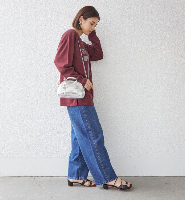 SHIPS for women「〈洗濯機可能〉Odub:フットボール TEE◇」|Tシャツ・カットソー|