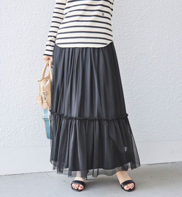 SHIPS for women「〈手洗い可能〉チュール リバーシブル ギャザー スカート◇」|スカート|