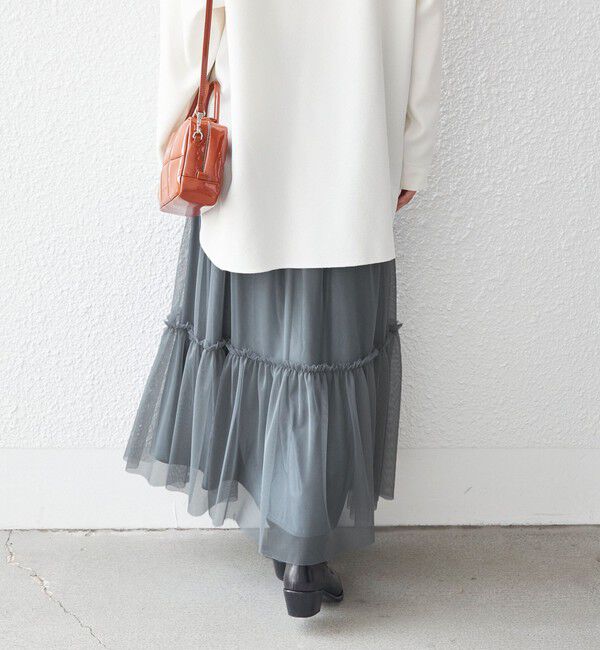 SHIPS for women「〈手洗い可能〉チュール リバーシブル ギャザー スカート◇」|スカート|