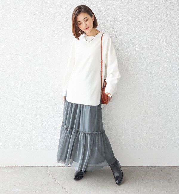 SHIPS for women「〈手洗い可能〉チュール リバーシブル ギャザー スカート◇」|スカート|