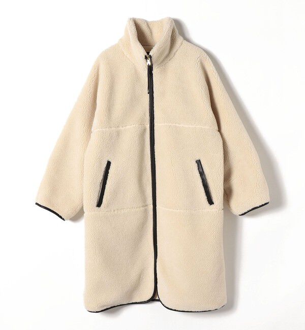 SHIPS for women「* 〈手洗い可能〉パイピング ドルマン ボア コート ◇」|その他|