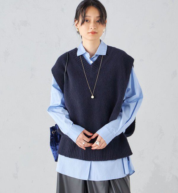 SHIPS for women「ファンシーヤーン 2WAY ベスト ◇」|ベスト・ジレ|