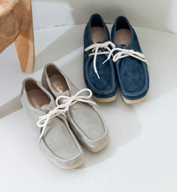 SHIPS「【SHIPS EXCLUSIVE】CLARKS: WALLABEE WHITE SOLE」|ショートブーツ|