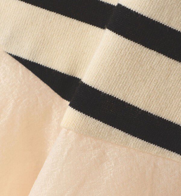 SHIPS for women「【WEB限定】〈手洗い可能〉ボーダー フリル ティアード プルオーバー」|Tシャツ・カットソー|