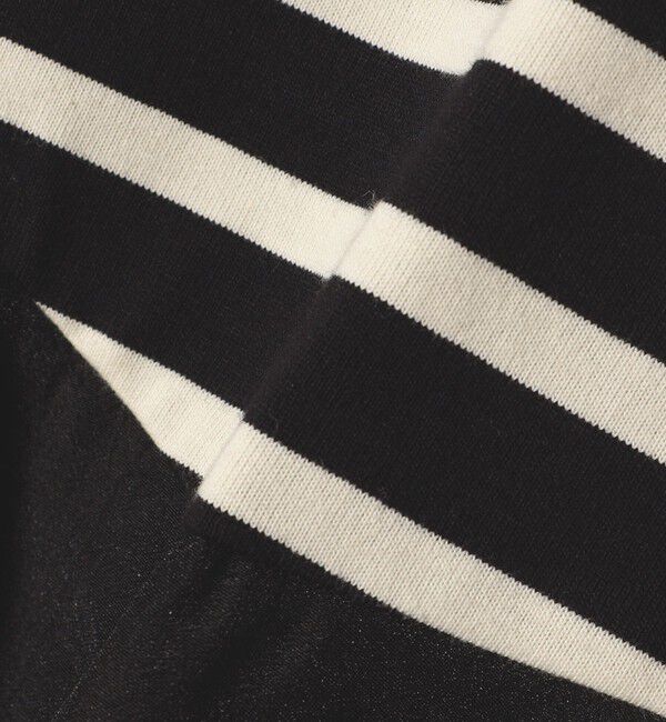 SHIPS for women「【WEB限定】〈手洗い可能〉ボーダー フリル ティアード プルオーバー」|Tシャツ・カットソー|