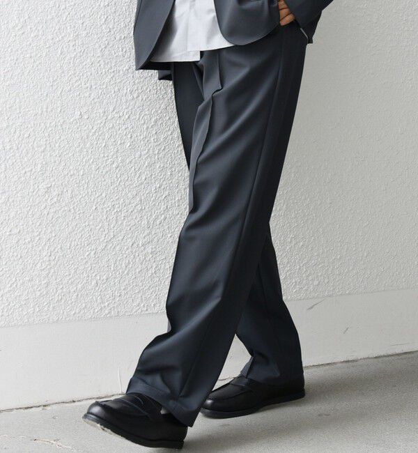 SHIPS any「SHIPS any:〈洗濯機可能〉ストレッチ ナイロン クリース イージーパンツ (セットアップ対応)◇」|チノ|